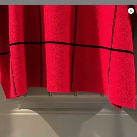 Tahari black and red striped sweater 1X - Picture 3 of 5